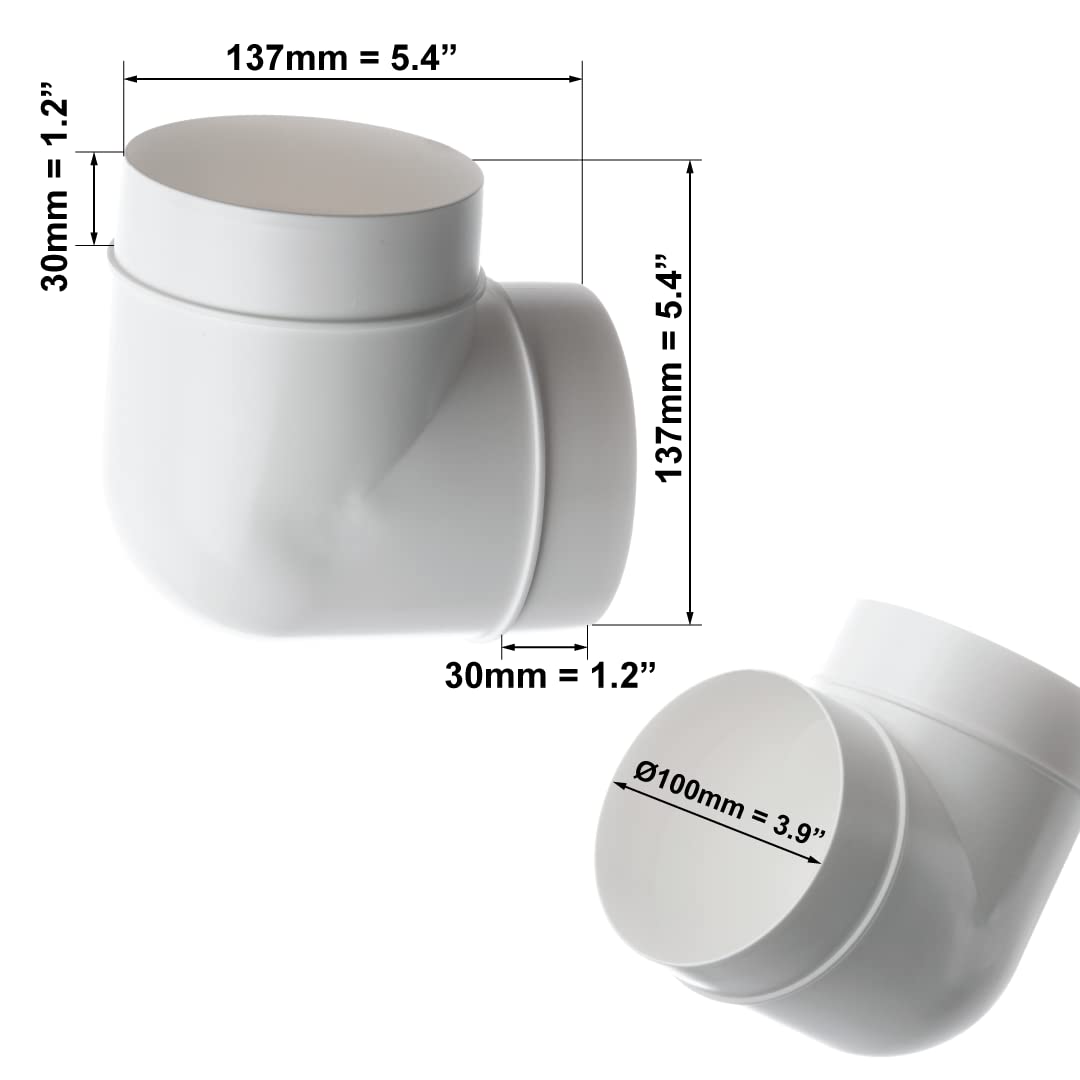europlast-al100-90-bogen-90-l-ftungsrohr-100-mm-wei image 2