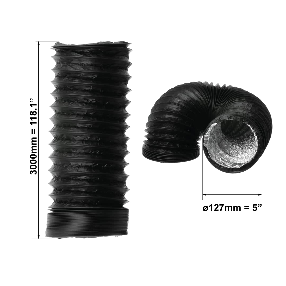 europlast-air-ducts-abluftschlauch-125-mm-3-m-schwarz-isoliert image 2