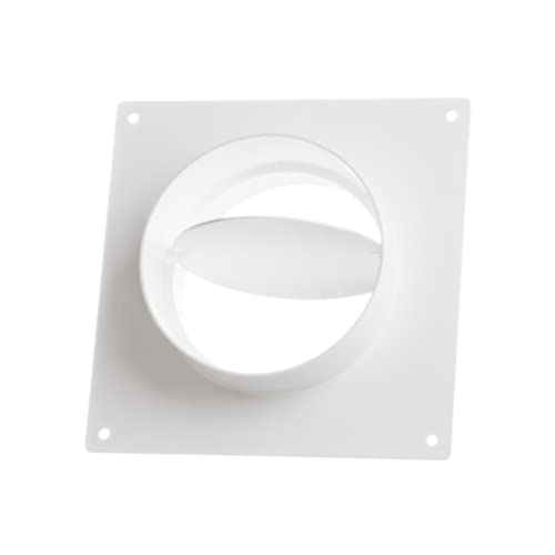 europlast-wandflansch-125-mm-mit-r-ckstauklappe-wei image 8