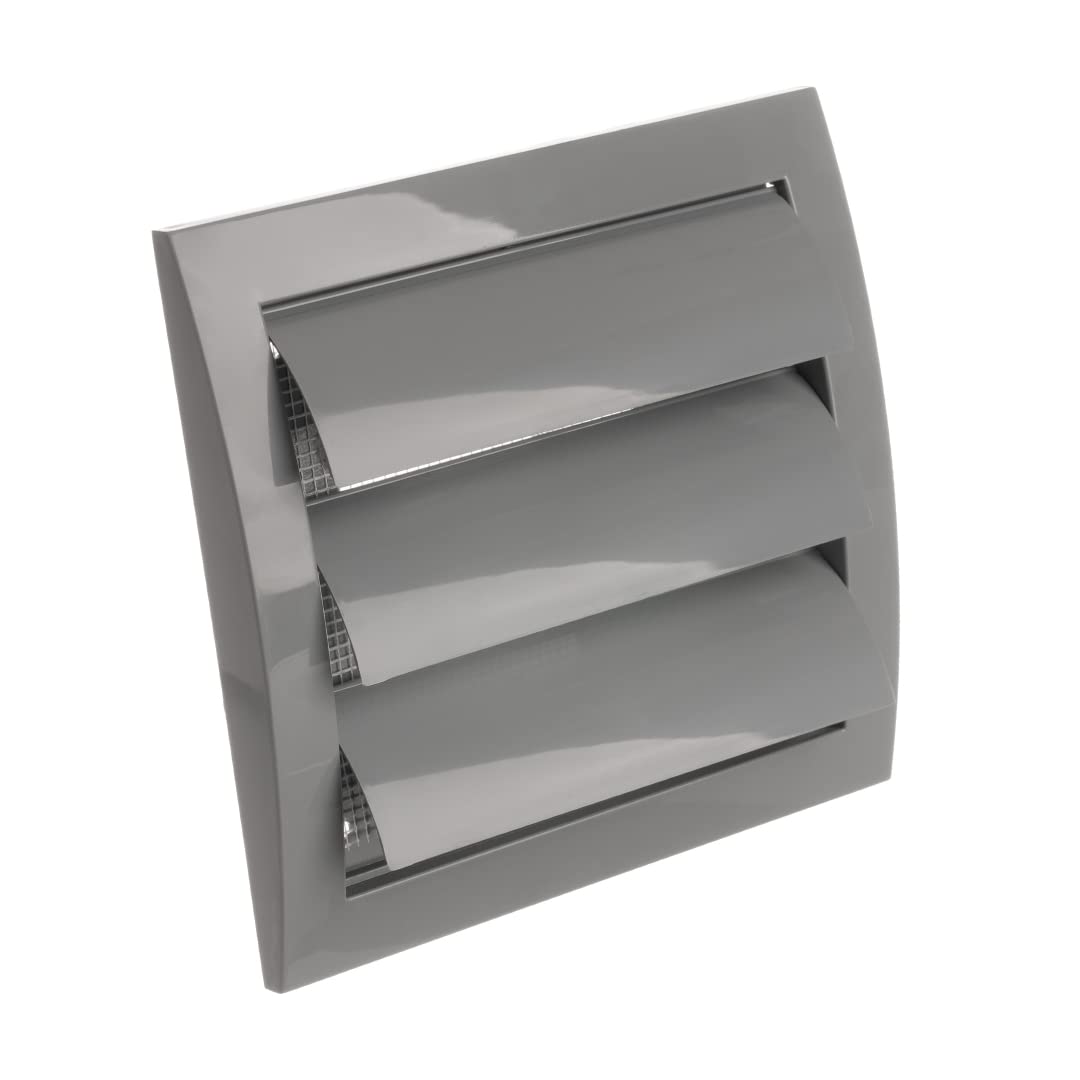 europlast-lamellengitter-100-mm-grau-mit-r-ckstauklappe image 1