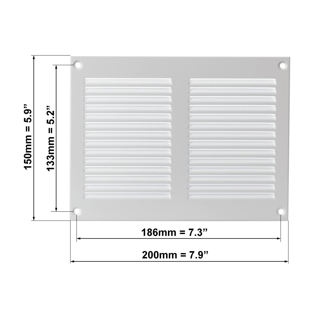 europlast-metal-grilles-200x150mm-l-ftungsgitter-metall-wei image 2