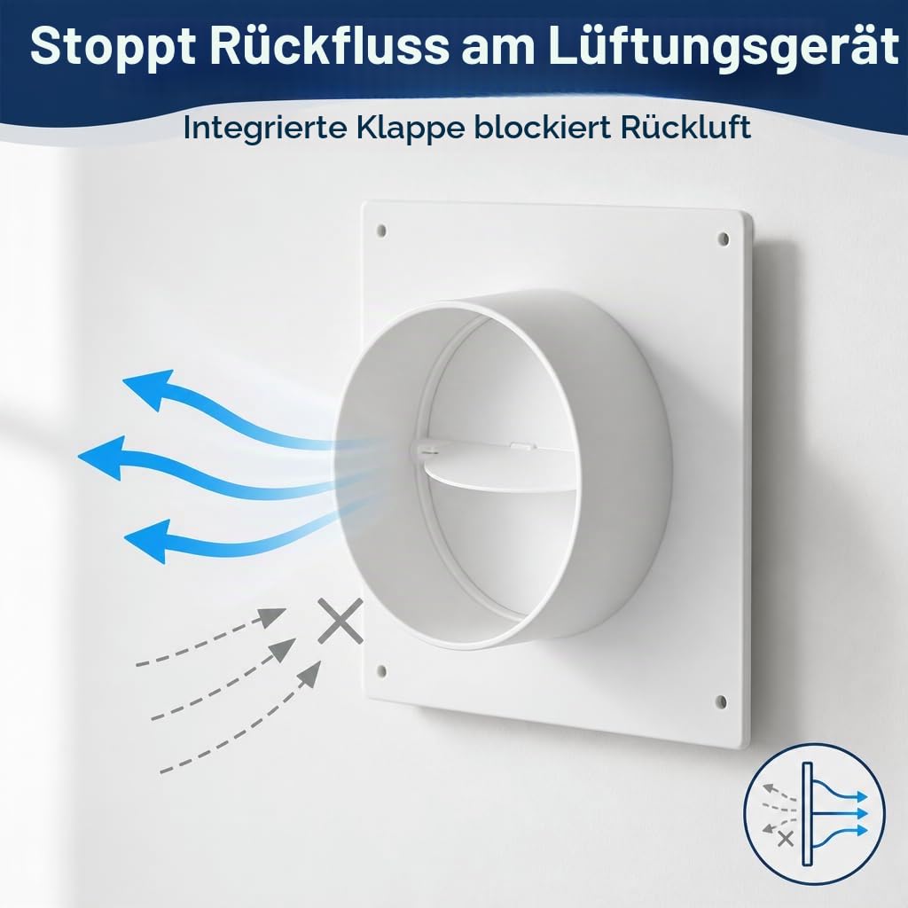 europlast-wandflansch-rohrverbinder-100mm-mit-r-ckstauklappe image 4