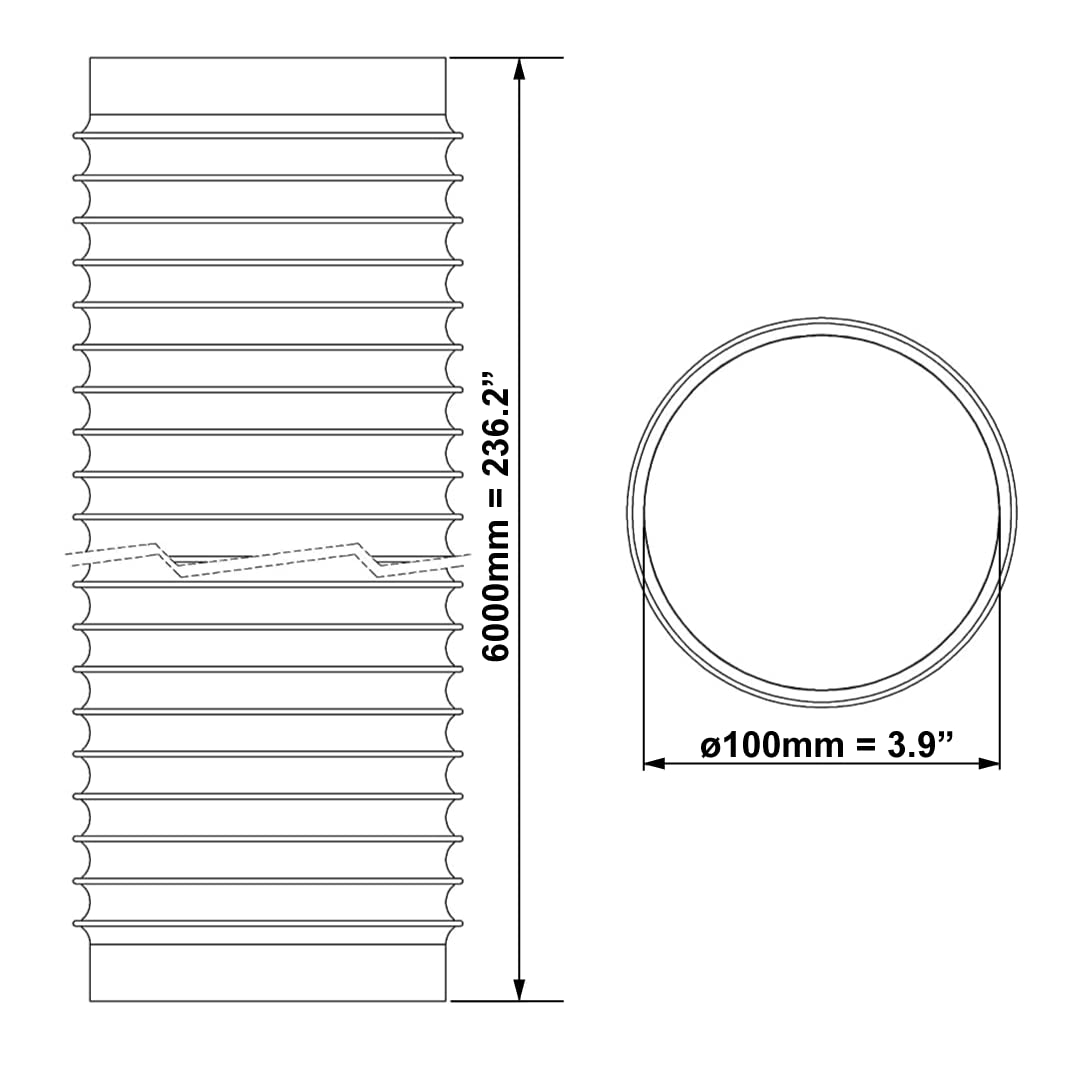 europlast-abluftschlauch-100mm-6m-pvc-flexibel-trockner image 2