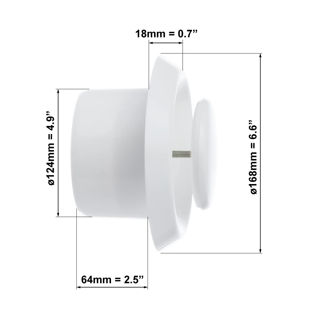 europlast-diffusers-tellerventil-125-mm-wei-kunststoff image 2