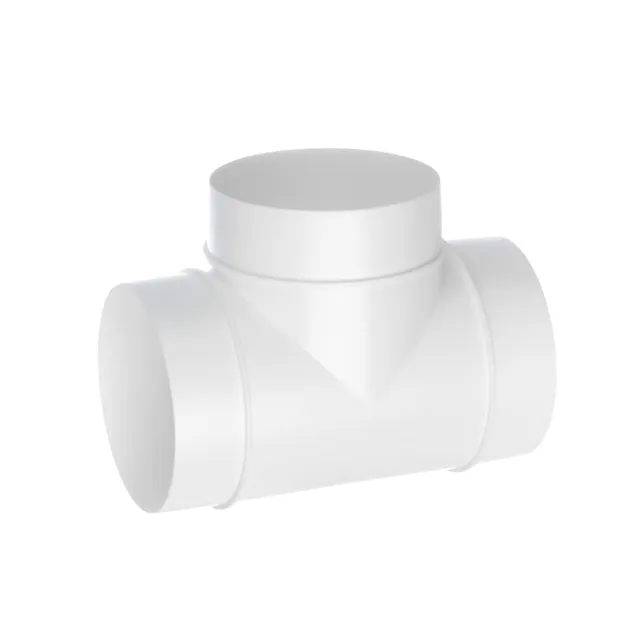 europlast-t-st-ck-100mm-rohr-verbinder-rundkanal-pvc-wei image 1
