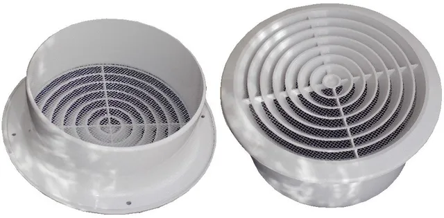 europlast-abschlussgitter-150-mm-wei-mit-insektenschutz image 1