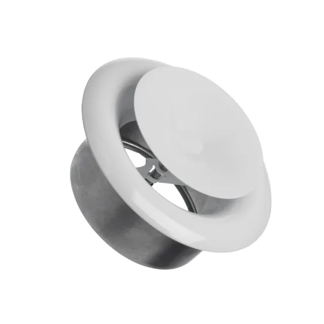 europlast-diffusers-tellerventil-100mm-wei-metall-ral-9010 image 1