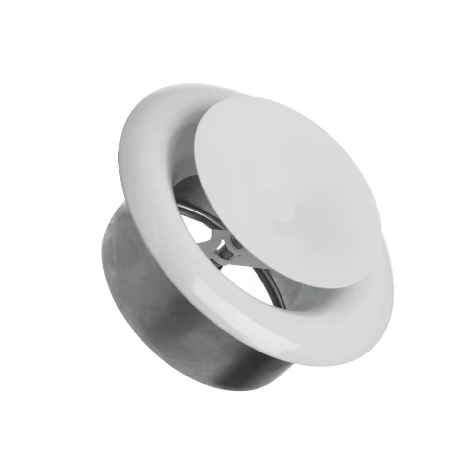 europlast-diffusers-tellerventil-100mm-wei-metall-ral-9010 image 1