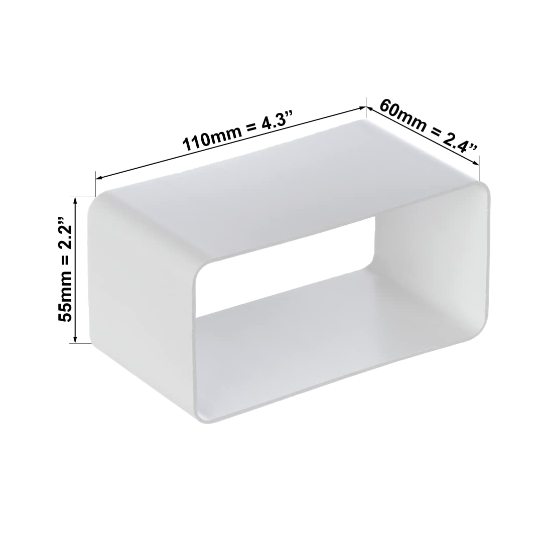 europlast-110x55mm-verbindungsst-ck-wei-flachkanal-pvc image 2