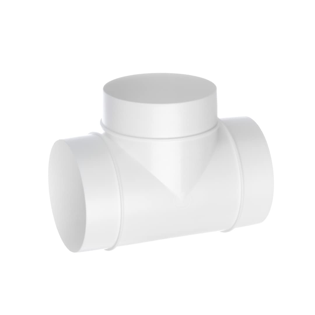europlast-t-st-ck-100mm-rohr-verbinder-rundkanal-pvc-wei image 1