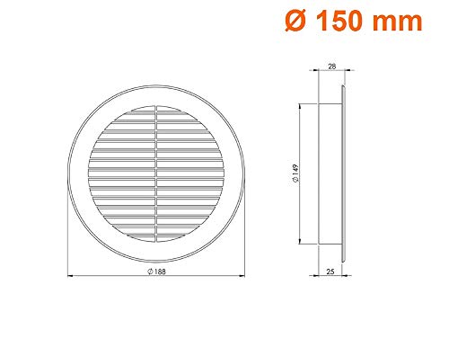 europlast-l-ftungsgitter-rund-grau-150-mm-kunststoff image 5
