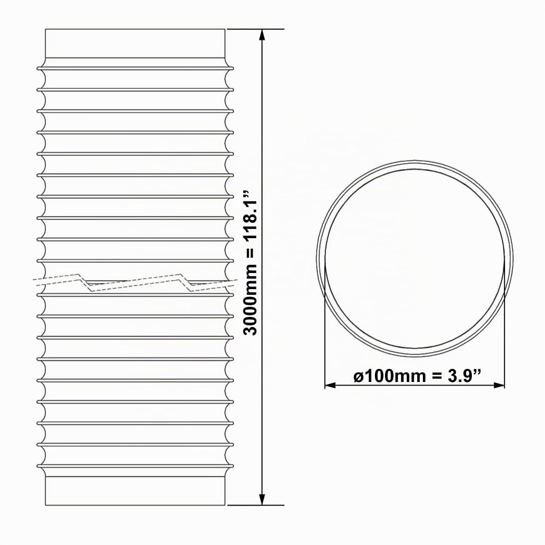 europlast-abluftschlauch-100mm-3m-pvc-flexschlauch image 2