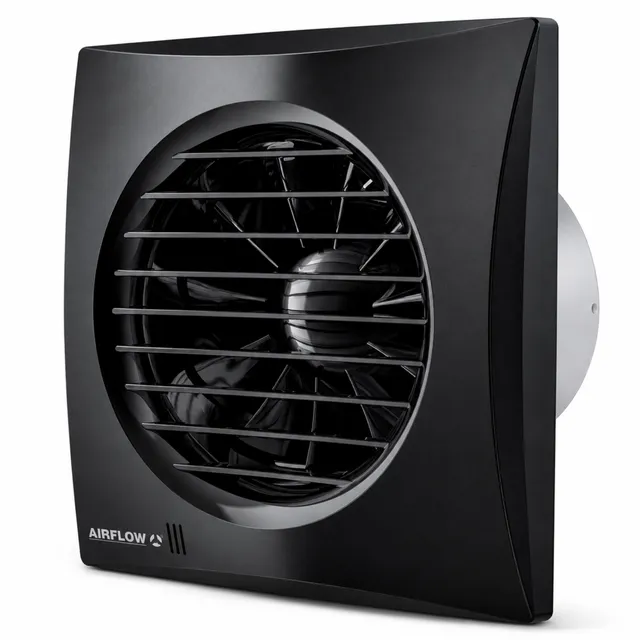 airflow-aura-range-100ht-badl-fter-schwarz-feuchte-timer image 1