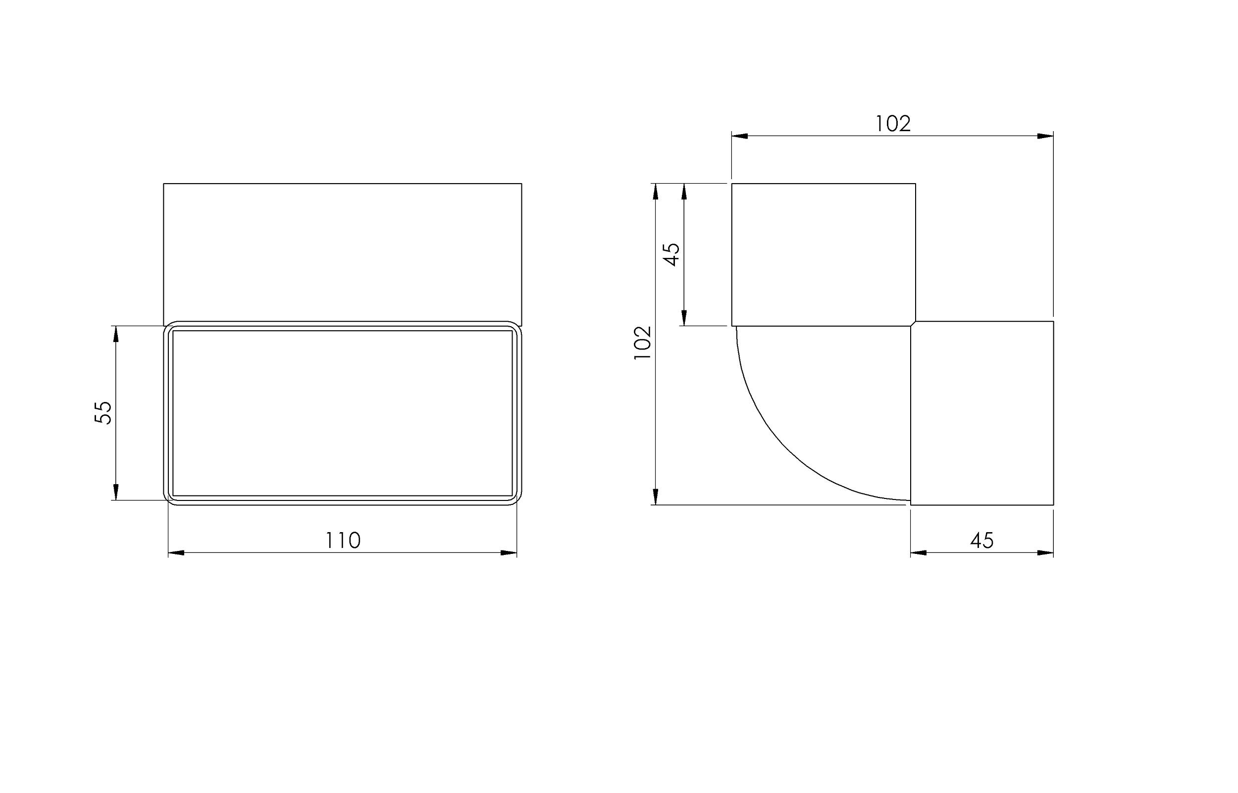 europlast-flachkanal-umlenkst-ck-110x55-mm-vertikal-90-wei image 2