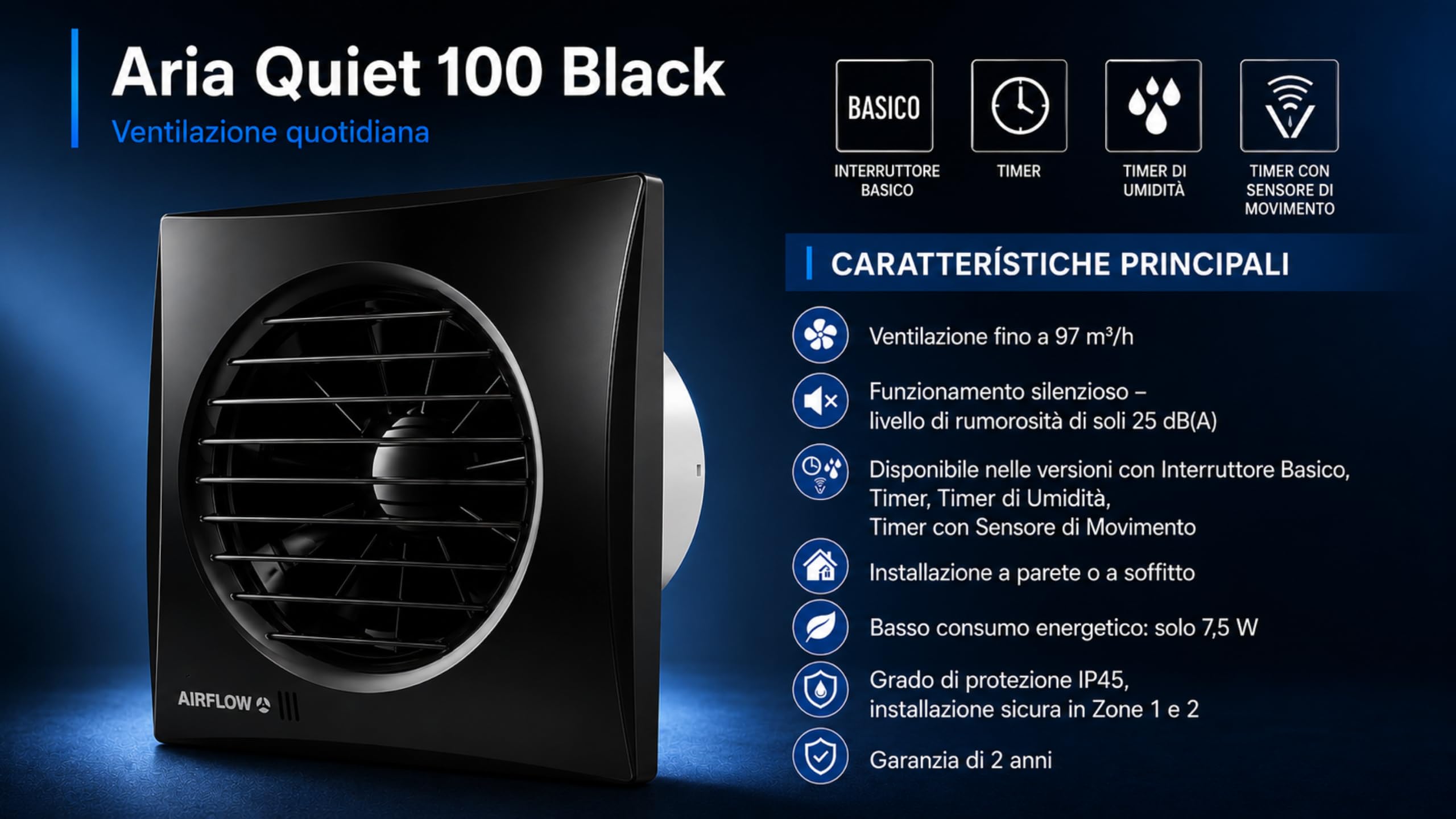airflow-aura-range-100ht-badl-fter-schwarz-feuchte-timer image 5