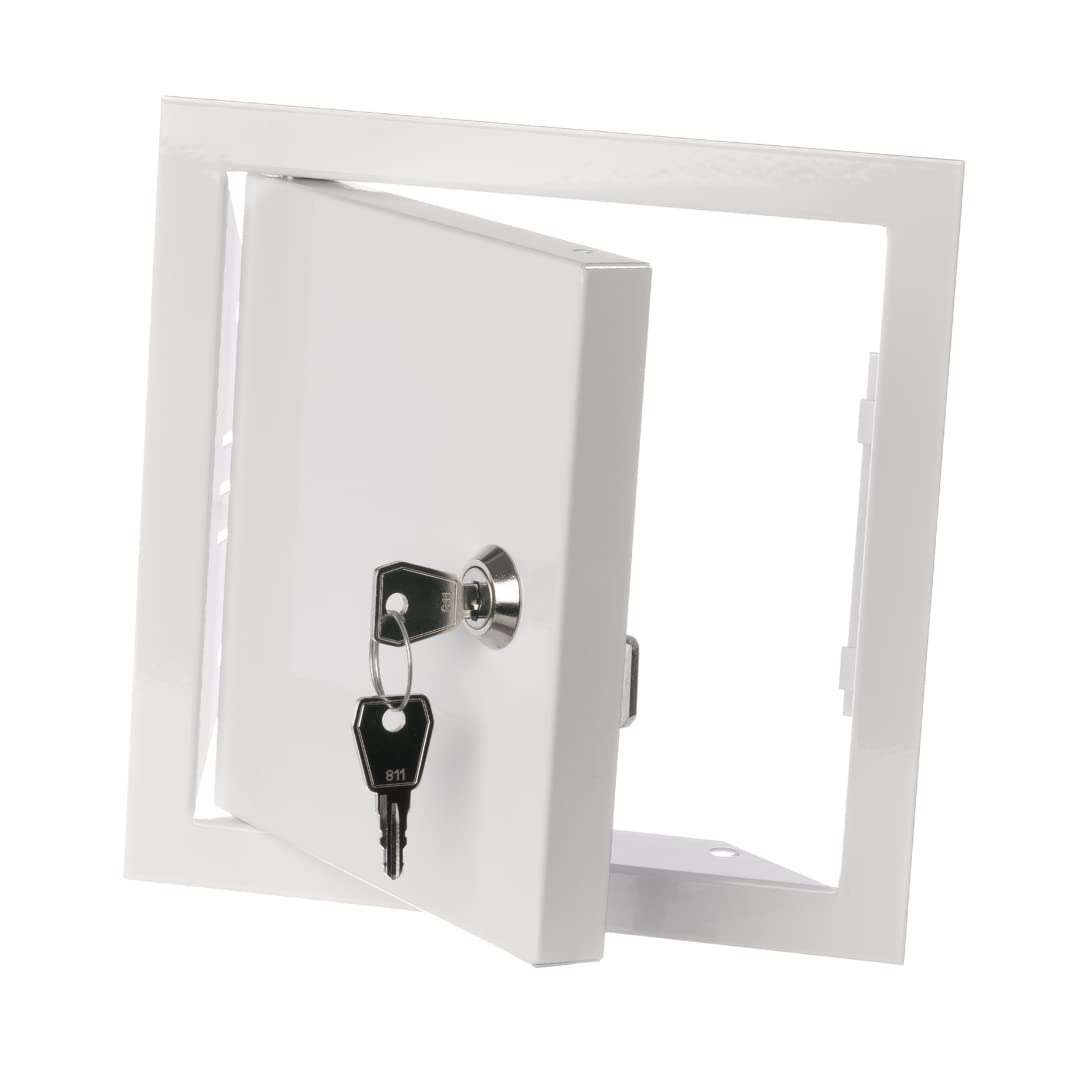 europlast-revisionsklappe-150x150-mm-stahl-wei-mit-schloss image 1