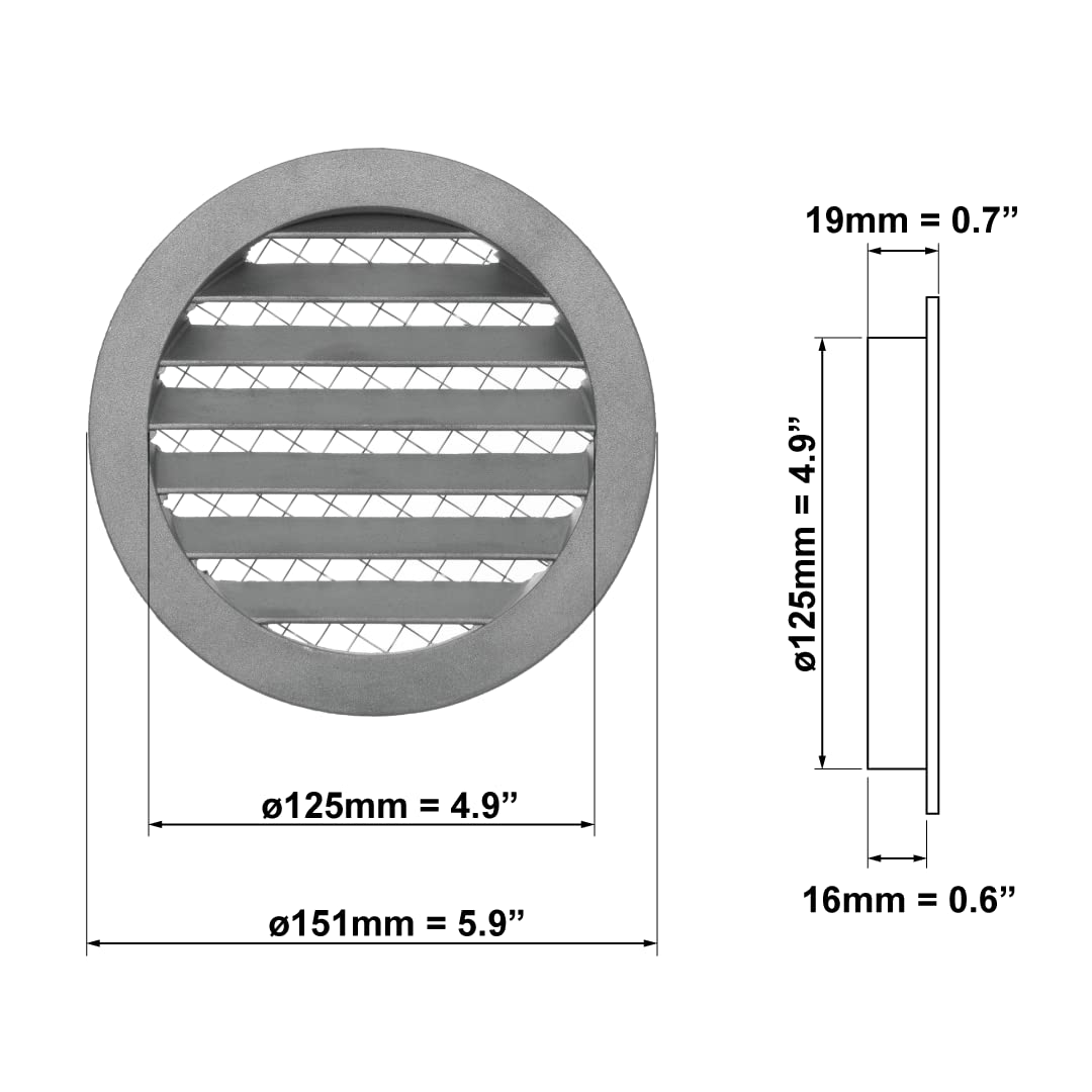 europlast-metal-grilles-l-ftungsgitter-125-mm-aluminium-silbergrau image 2