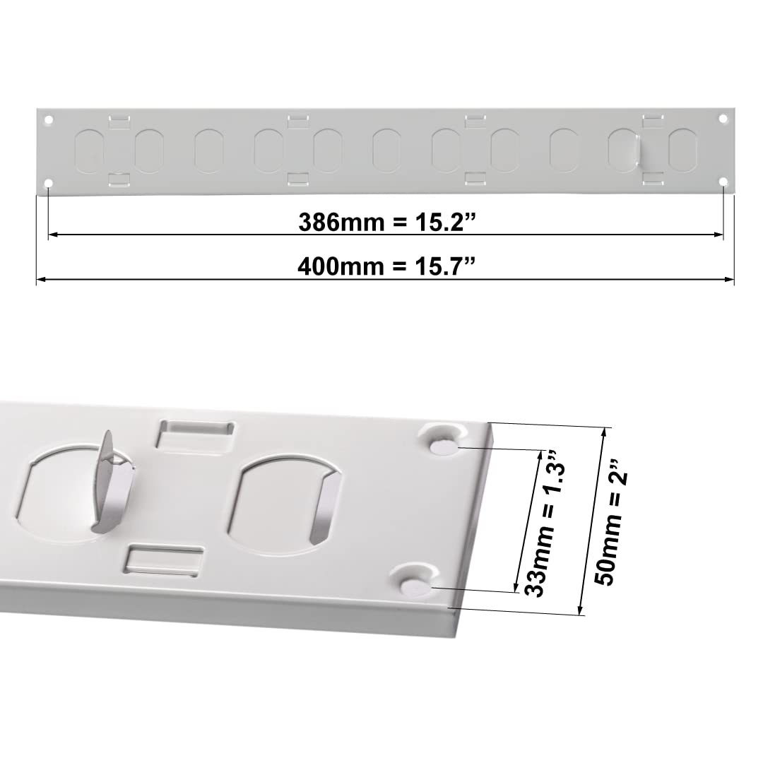 europlast-metal-grilles-400x50mm-l-ftungsgitter-wei-regulierbar image 3