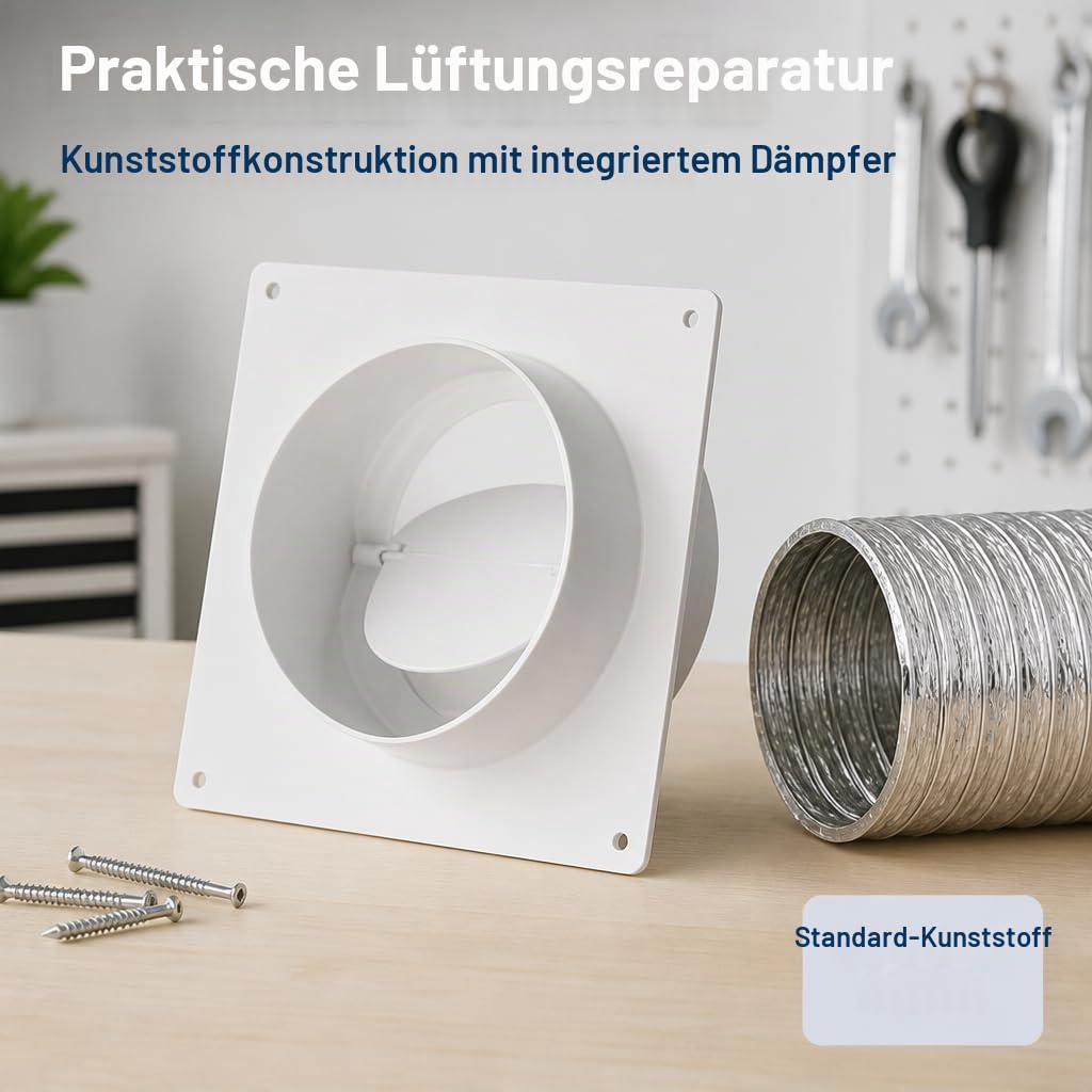 europlast-wandflansch-rohrverbinder-100mm-mit-r-ckstauklappe image 5