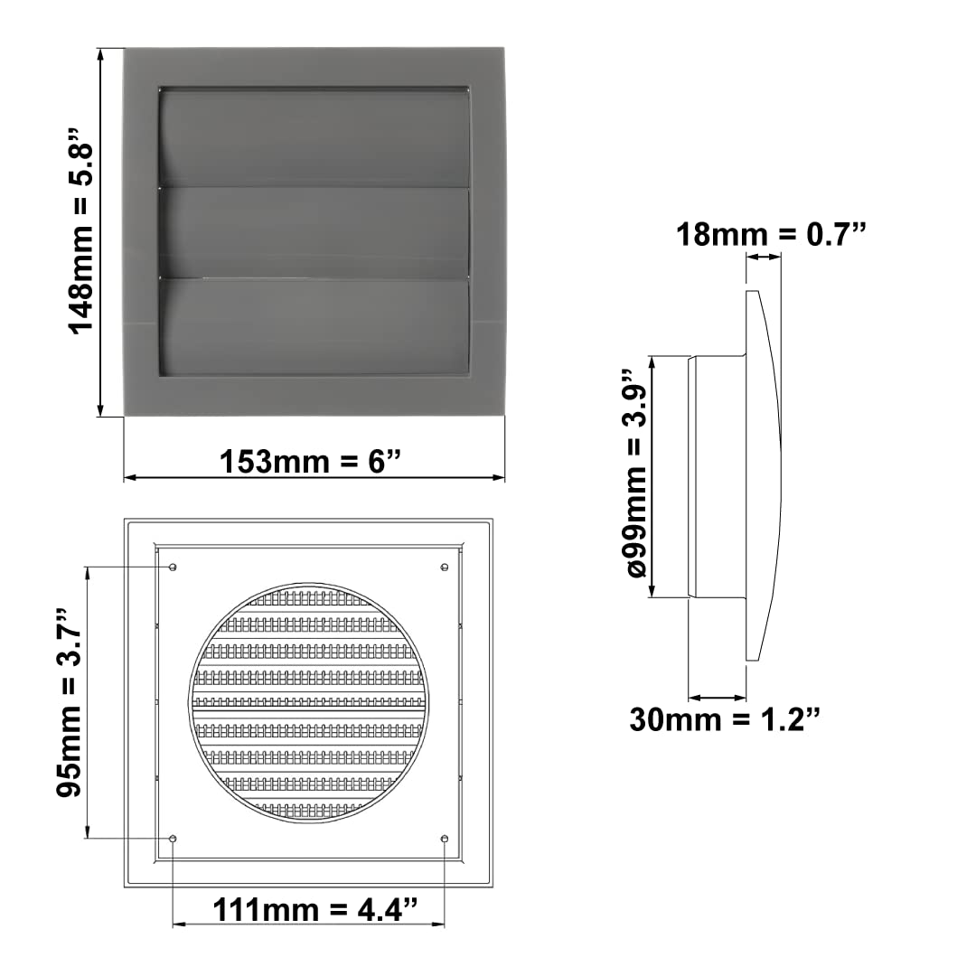 europlast-lamellengitter-100-mm-grau-mit-r-ckstauklappe image 2