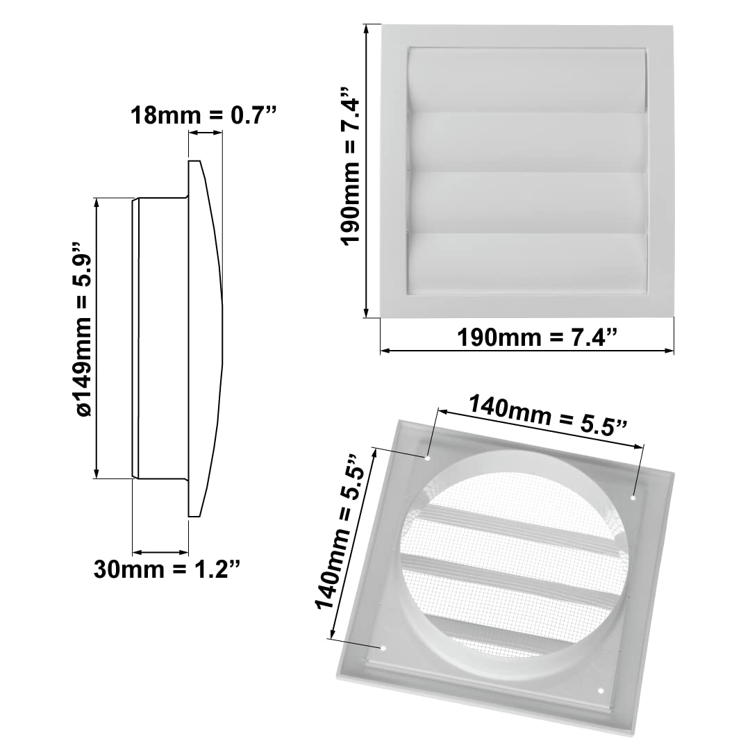 europlast-l-ftungsgitter-150mm-wei-lamellen-moskitonetz-190x190 image 2