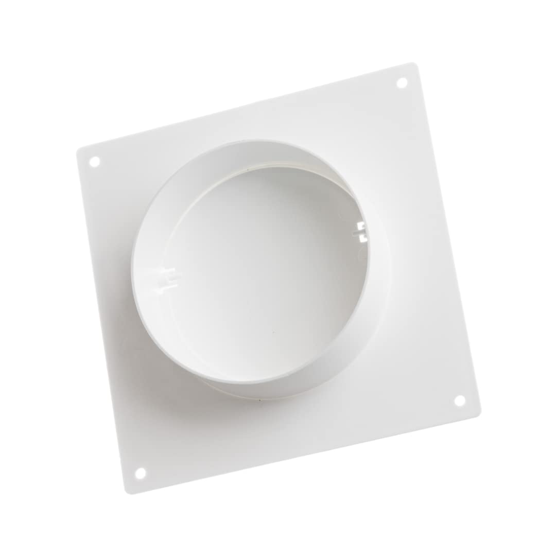 europlast-wandflansch-125-mm-mit-r-ckstauklappe-wei image 7