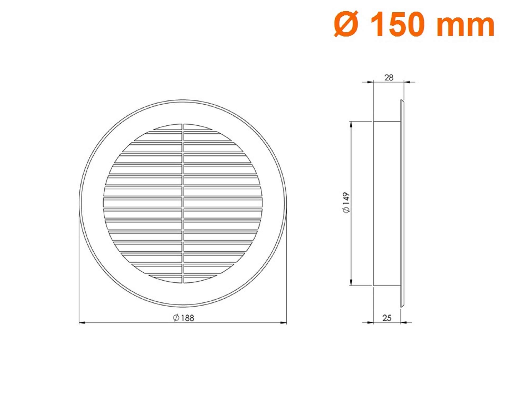 europlast-l-ftungsgitter-rund-grau-150-mm-kunststoff image 2