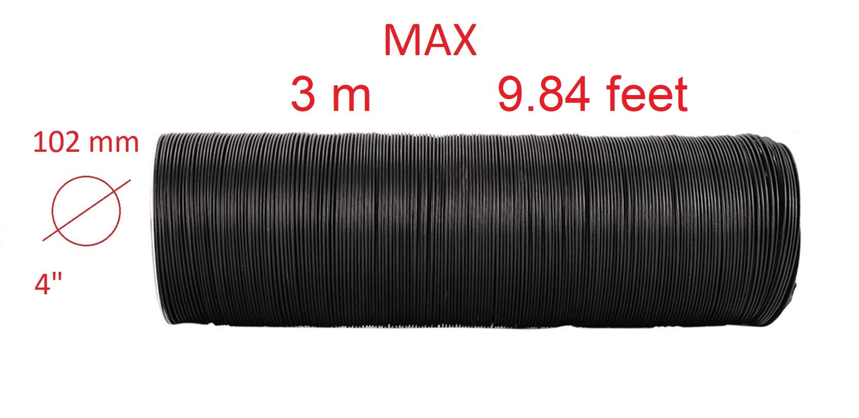europlast-abluftschlauch-100-mm-schwarz-3-m-isoliert image 2